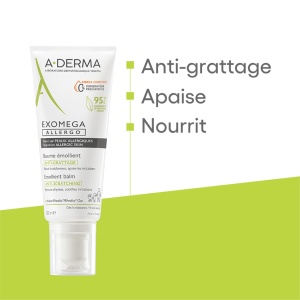 A-Derma Exomega Allergo Balsam Emolient Cosmetic Steril Anti-Mâncărime Piele Alergică Tub 200ml - Img 4