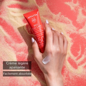 Apivita Bee Sun Safe Crema Hidratantă Calmantă Față SPF50+ Tub 50ml - Img 6