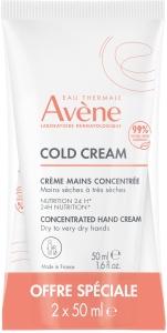 Avène Cold Cream Cremă De Mâini Concentrată Tuburi 2x50ml
