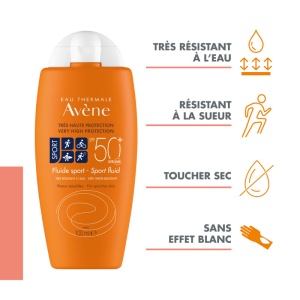Avène Fluid De Protecție Solară Sport SPF50+ Pentru Piele Sensibilă Flacon 100ml - Img 2