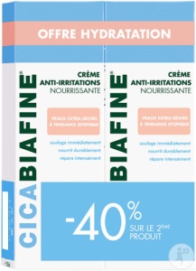 Cicabiafine Cremă Anti‑Iritații Hrănitoare Pentru Piele Extra‑Uscată Duopack 2x200ml