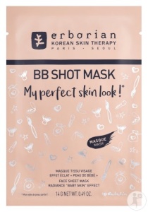 Erborian BB Shot Mask Mască Tip Șervețel Pentru Față Efect Ten De Bebeluș 14g