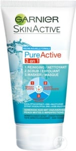 Garnier SkinActive Pure Active 3in1 Cu Argila Anti-Acneic Ten Mixt Cu Imperfecţiuni Tub 150ml