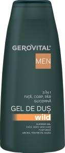 Gerovital Men Gel De Duș Wild 3 În 1 400ml