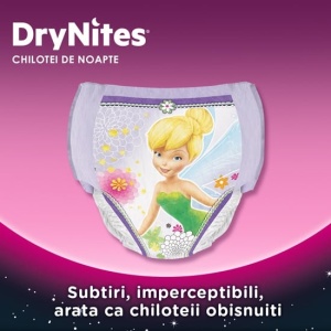 Huggies Drynites Chiloți-Scutece Absorbanți Mărimea M Fete 4-7 Ani Noapte 10 Bucăți - Img 3