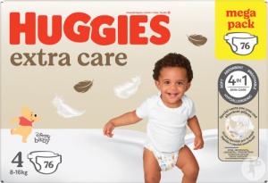 Huggies Extra Care Baby Scutece Marimea 4 76 Pieces