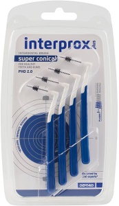Interprox Periuțe Interdentare Plus Super Conical PHD 2,0 Albastru Închis 4 Piese