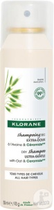 Klorane Șampon Uscat Delicat Cu Lapte De Ovăz Și Ceramide Pentru Toate Tipurile De Păr 150ml