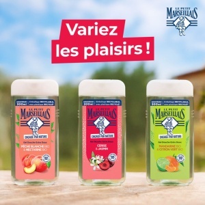 Le Petit Marseillais Extra Doux Gel De Duș Cu Cireșe Și Iasomie Pentru Toate Tipurile De Piele 250ml - Img 8
