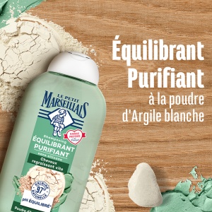 Le Petit Marseillais Infusion Pureté Șampon Purifiant Cu Cimbru Bio Și Argilă Albă Pentru Păr Cu Tendință De Îngrășare 250ml - Img 3