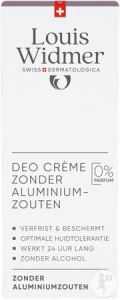 Louis Widmer Deodorant Cremă Fără Săruri De Aluminiu Fără Parfum 40ml