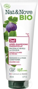 Nat&Nove Bio 2-În-1 Balsam + Masca Strălucire Pentru Păr Vopsit Sau Cu Șuvițe Tub 200ml