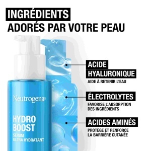 Neutrogena Hydro Boost Ser Ultra-Hidratant Fără Parfum 30ml - Img 6