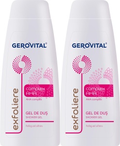 Pachet Gerovital Gel De Duș Complex AHA 2x400ml