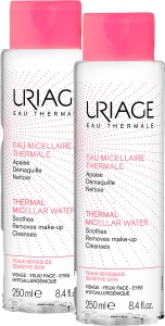 Pachet Uriage Apă Termală Micelară Cu Extract De Caise Pentru Piele Sensibilă 2x250ml
