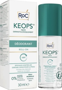 Roc Keops Deodorant Roll‑On Fără Alcool Piele Normală 30ml