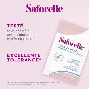 Saforelle Șervețele Intime Biodegradabile 10 Bucăți - Img 2
