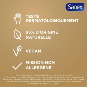 Sanex Zero% Gel Duș Hrănitor Piele Uscată Flacon 400ml - Img 5