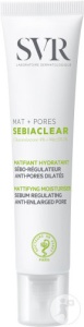 SVR Sebiaclear Mat + Pores Cremă Hidratantă Matifiantă Sebo-Regulatoare Anti-Pori Dilatați Ten Gras 40ml