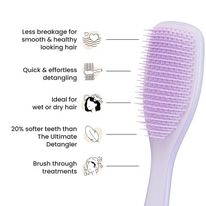 Tangle Teezer The Ultimate Detangler Fine & Fragile Perie Păr Hypnotic Heather 1 Bucată - Img 7