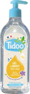 Tidoo Gel De Spălare Foarte Blând Pentru Corp Și Păr Cu Extract De In Nou-Născuți/Bebeluși Bio 495ml