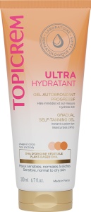 Topicrem Gel Ultra Hidratant Auto-Bronzant Progresiv Piele Sensibilă/Normală Până La Uscată 200ml