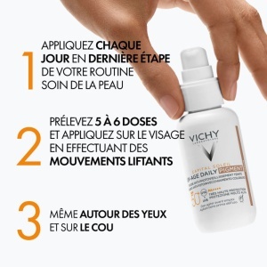 Vichy Capital Soleil UV-Age Daily Pigment Fluid Anti-Îmbătrânire Colorat SPF50+ Nuanta Medium 40ml - Img 5