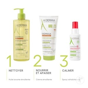 A-Derma Exomega Control Ulei De Duș Emolient Anti-Mâncărime Piele Uscată/Eczemă Atopică 500ml - Img 3