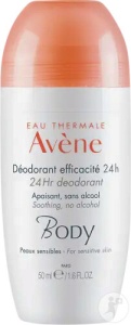 Avène Body Deodorant 24h Calmant Fără Alcool Pentru Piele Sensibilă 50ml