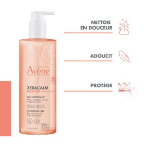 Avène Xeracalm Nutrition Gel De Curățare Față Și Corp Piele Sensibilă Uscată 750ml - Img 2