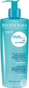 Bioderma Abcderm Lapte De Toaletă Fără Clătire Pentru Bebeluși Și Copii Față Și Corp 500ml