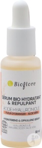 Bioflore Ser Hidratant Și Repulpant Bio Cu Floare De Portocal Fără Apă Adăugată Cu Acid Hialuronic 2% 30ml
