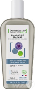 Dermaclay Șampon Bio Pentru Păr Gri Sau Alb Reflexii Lucioase Flacon 250ml