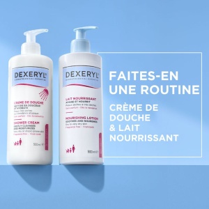 Dexeryl Lapte Nutritiv Textură Fluidă Față Și Corp Flacon Cu Pompiță 500ml - Img 4