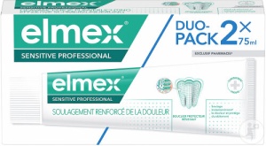 Elmex Sensitive Professional Pastă De Dinți Pentru Dinți Sensibili Duo Pachet 2x75ml