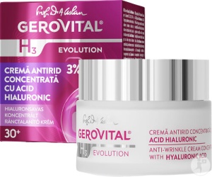Gerovital H3 Evolution Cremă Antirid Concentrată Acid Hialuronic 50ml
