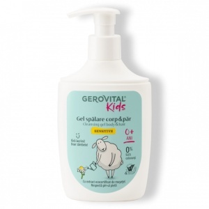 Gerovital Kids Gel Spălare Corp Și Păr Sensitive 300ml
