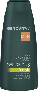 Gerovital Men Gel De Duș Fresh 3 În 1 400ml