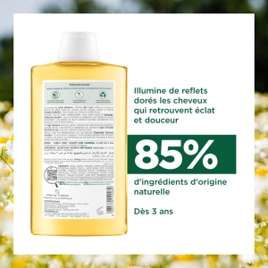 Klorane Șampon Iluminator Cu Mușețel Bio Păr Blond 400ml - Img 3