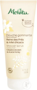 Melvita Gel De Duș Exfoliant Regină A Pajiștilor Și Miere De Salcâm Tub 200ml