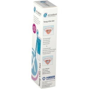Miradent Tong-Clin Set Gel Respirație Fresh Tub 50g + Racletă Pentru Limbă 1 Bucată - Img 4