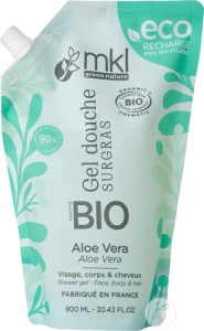 MKL Green Nature Gel De Duș Surgras Ultra-Hrănitor Aloe Vera Bio Eco Rezervă 900ml