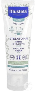 Mustela Bébé-Enfant Stelatopia Cremă Emolientă Pentru Față Piele Cu Tendință Atopică Bebeluși-Copii Tub 40ml