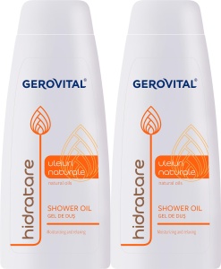Pachet Gerovital Gel De Duș Uleiuri Naturale 2x400ml