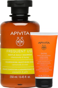 Pachet Mix&Match Apivita Sampon Bland Uz Frecvent + Apivita Balsam De Păr