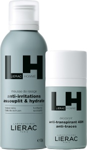 Pachet Mix&Match Lierac Homme Deodorant Anti-Transpirant + Homme Spumă De Ras