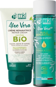 Pachet Mix&Match MKL Green Nature Ulei De Corp Reparator Expert + Aloe Vera Cremă Reparatoare 3în1 Bio
