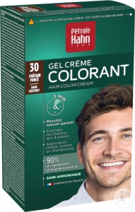 Pétrole Hahn Cremă-Gel Colorant Fără Amoniac Nuanța 30 Castaniu Închis 1 Kit