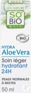 So'Bio Étic Aloe Vera Cremă Lejeră Hidratantă 24h Pentru Ten Normal Până La Mixt Bio 50ml