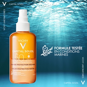 Vichy Capital Soleil Apă Protecție Solară SPF50 Toate Tipurile De Piele 200ml - Img 4